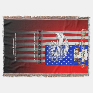 Friheten är mer än en Ord C4th Throw Blanket Mysfilt