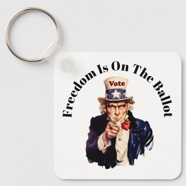 Friheten är på tapeten 2026 nyckelring (Framsida)