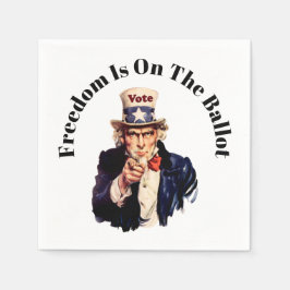 Friheten är på tapeten 2026 pappersservett