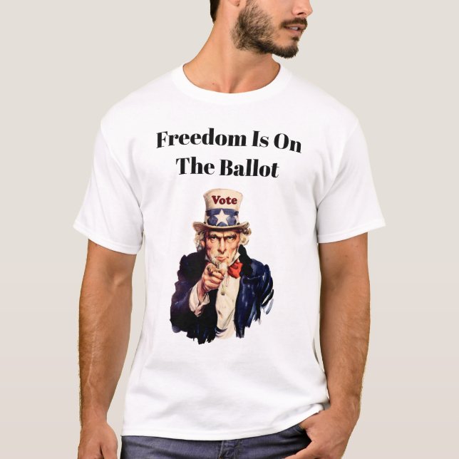 Friheten är på tapeten 2026 t shirt (Framsida)