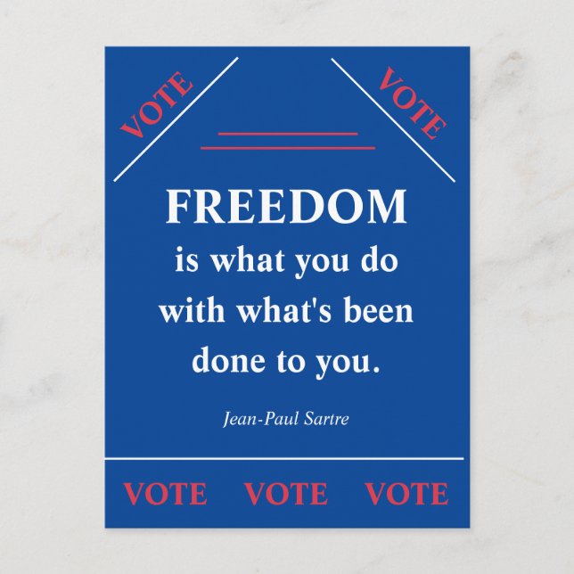 Friheten är.. vykort (Framsida)