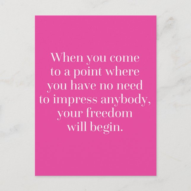 Friheten börjar citera vykort (Framsida)