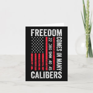 Friheten finns i många Calibers - Funny Pro Gun (p Kort
