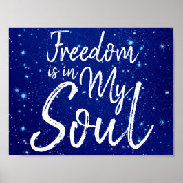 Friheten finns i min själ poster