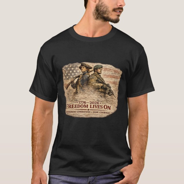 FRIHETEN LEVER VIDARE T SHIRT (Framsida)