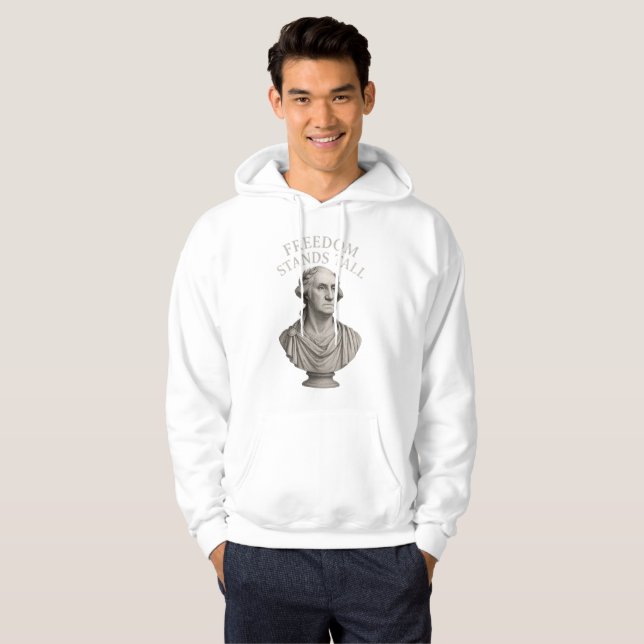Friheten står stolt – Evig värdighet Hoodie (Hel framsida)