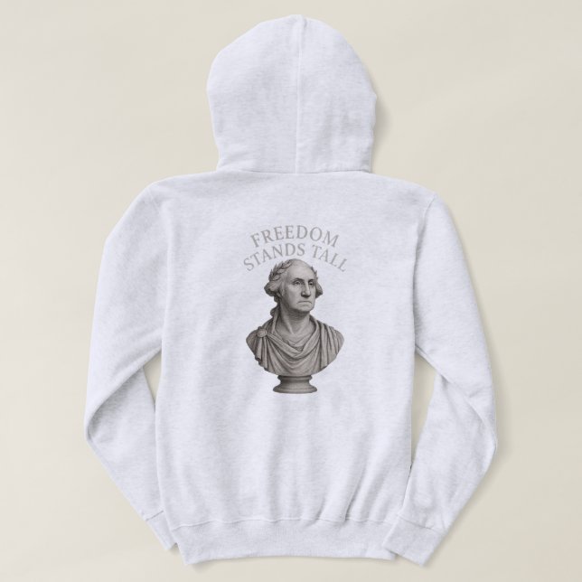 Friheten står stolt – Evig värdighet Hoodie (Design baksida)