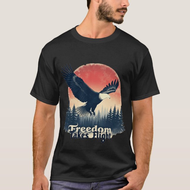 Friheten tar flyget t shirt (Framsida)