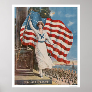 Frihetens flagga poster