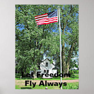 Frihetens flagga poster
