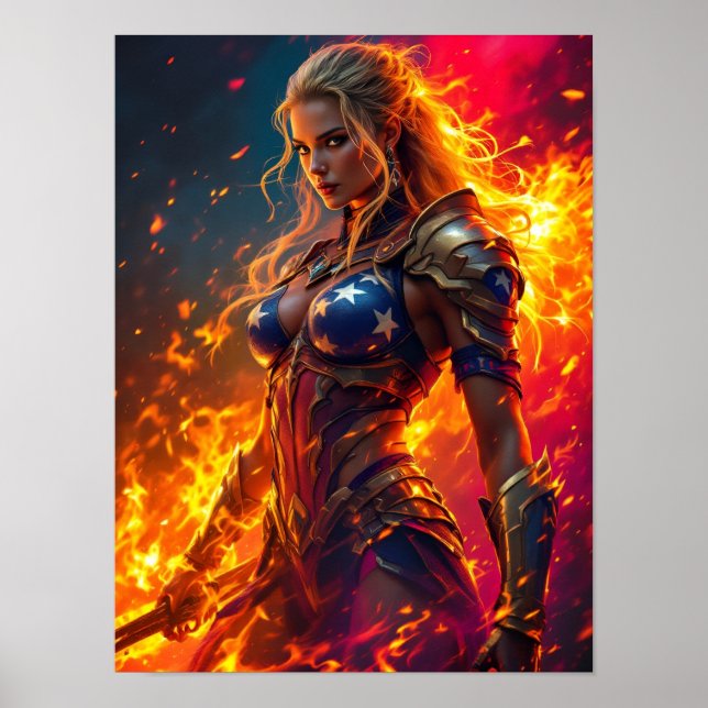Frihetens glöd  poster (Framsidan)
