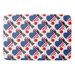 Frihetens hjärta: New York Patriotic Design Badrumsmatta
