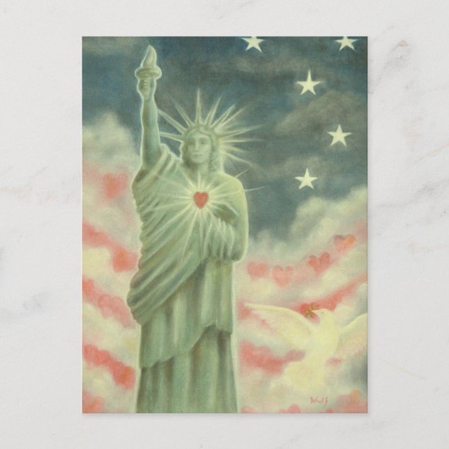 Frihetens hjärta vykort (Framsida)