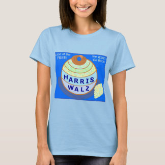 "FRIHETENS land!" Harris-Walz T-Shirt 2024