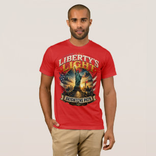 Frihetens ljus lyser upp vägen T-Shirt