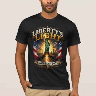 Frihetens ljus lyser upp vägen T-Shirt