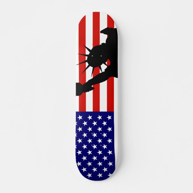 Frihetflagga Skateboard Bräda 20 Cm (Framsida)