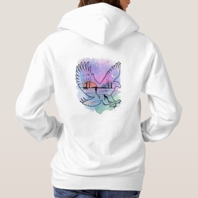 Frihets-Hoodie T Shirt (Baksida)