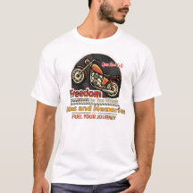 Frihets Miles och Memories Motorcykel T-Shirt