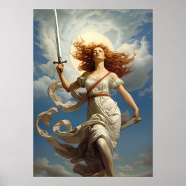 Frihets- och frihetens gudinna poster