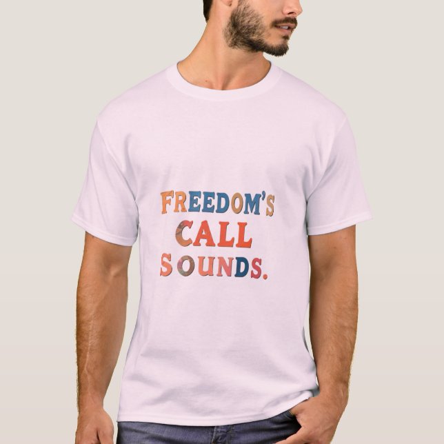 Frihets upprop Ljud T Shirt (Framsida)