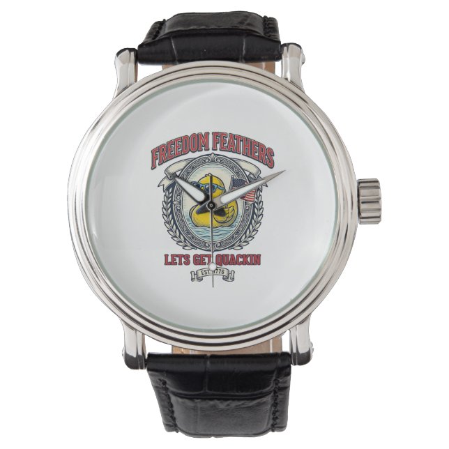 Frihetsand Retro Patriotisk humor Armbandsur (Framsida)