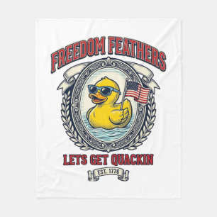 Frihetsand Retro Patriotisk humor Fleecefilt