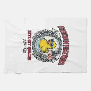 Frihetsand Retro Patriotisk humor Kökshandduk