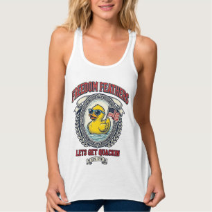 Frihetsand Retro Patriotisk humor Linne Med Racerback