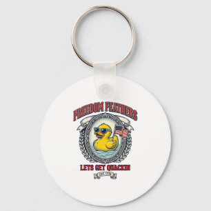Frihetsand Retro Patriotisk humor Nyckelring