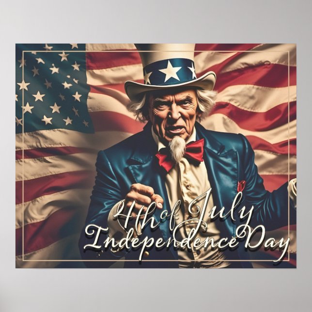 Frihetsanda i rött, vitt och blått poster (Framsidan)