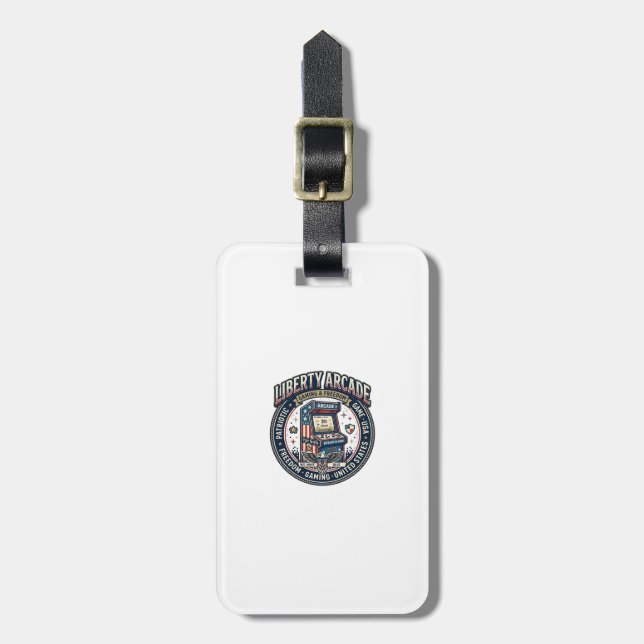 Frihetsarkad Patriotisk Patriotisk Arkadspelare US Bagagebricka (Vertikal Framsida)