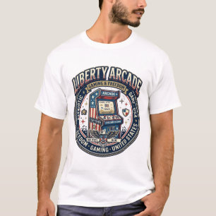 Frihetsarkad Patriotisk Patriotisk Arkadspelare US T Shirt