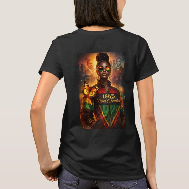 Frihetsarv (Stad + Historiska Gestalter) T Shirt (Baksida)