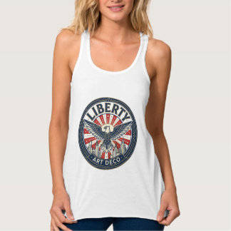 Frihetsäventyrs Patriotiska Patriotiska Pulpbok Co Linne Med Racerback