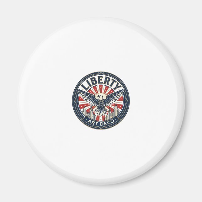 Frihetsäventyrs Patriotiska Patriotiska Pulpbok Co Magnet (Framsidan)