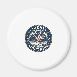 Frihetsblixt Patriotisk Patriotisk Storm Blixt Magnet