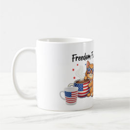 Frihetsbränsle för katt-Mammor - patriotiskt katt Kaffemugg