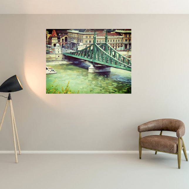 Frihetsbron - Budapest - målning Poster (Skapare uppladdad)