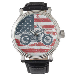 Frihetsbrott: Motorcykel i Retro och amerikansk Fl Armbandsur