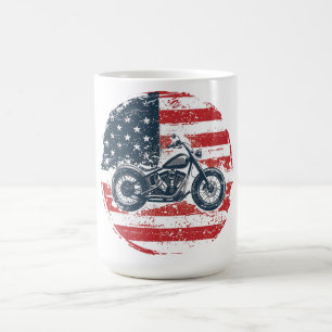 Frihetsbrott: Motorcykel i Retro och amerikansk Fl Kaffemugg