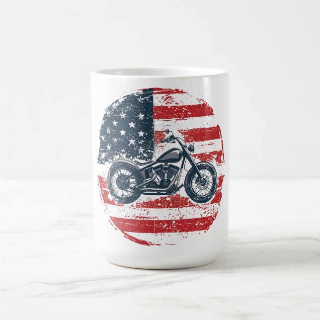 Frihetsbrott: Motorcykel i Retro och amerikansk Fl Kaffemugg (Center)