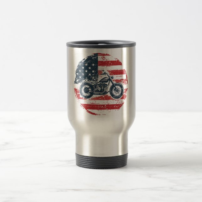 Frihetsbrott: Motorcykel i Retro och amerikansk Fl Resemugg (Center)
