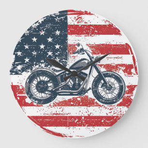 Frihetsbrott: Motorcykel i Retro och amerikansk Fl Stor Klocka