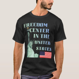 Frihetscenter i USA Patriotisk Fri T Shirt