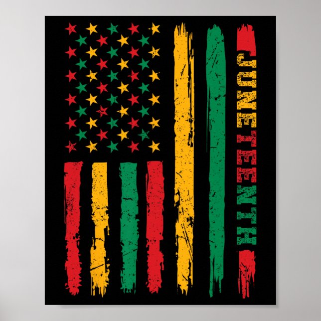 Frihetsdagen 1865 i Afrika, Junetonde Flagga Poster (Framsidan)