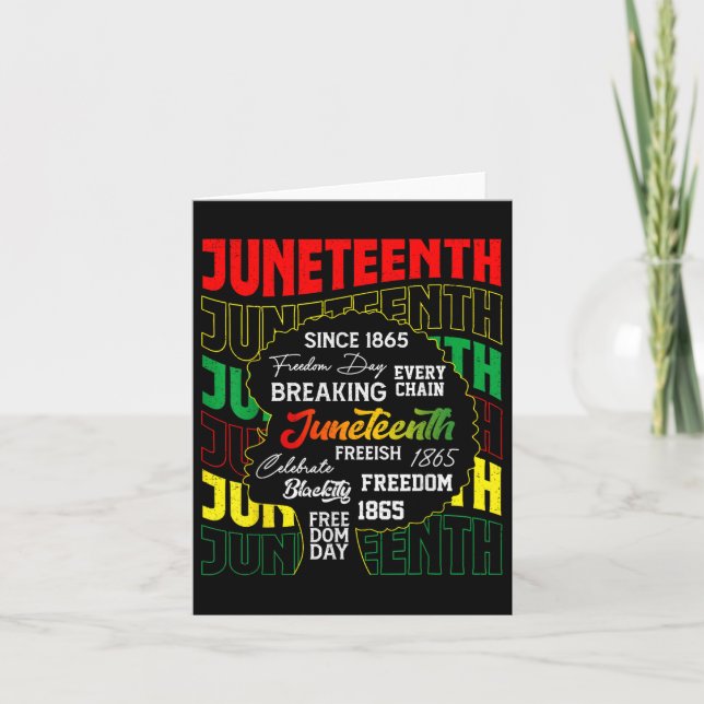 Frihetsdagen den 19 juni 1865 i Afrika Kort (Framsida)