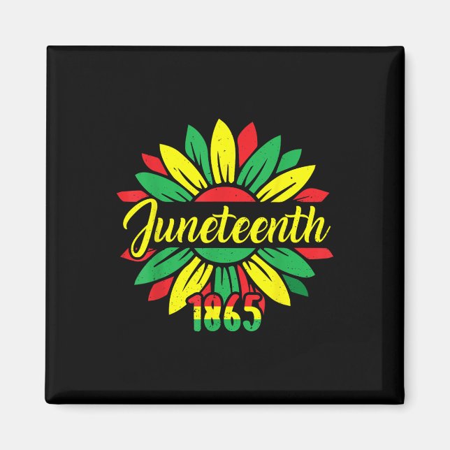 Frihetsdagen juni Afrikas amerikanske junde 1865 Magnet (Framsidan)
