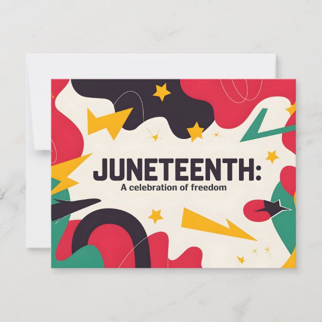 Frihetsdesignens kommande Junetonde Firande Julkort (Framsida)