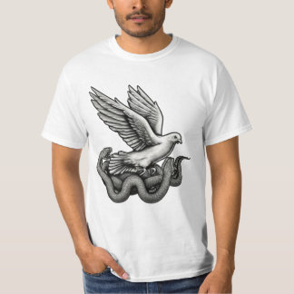 Frihetsflygduva Stigning från Mörkret Tatoo T Shirt